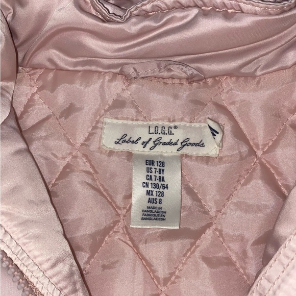 Spring jacket for girls satin pink size 7-8 - Picture 12 of 13